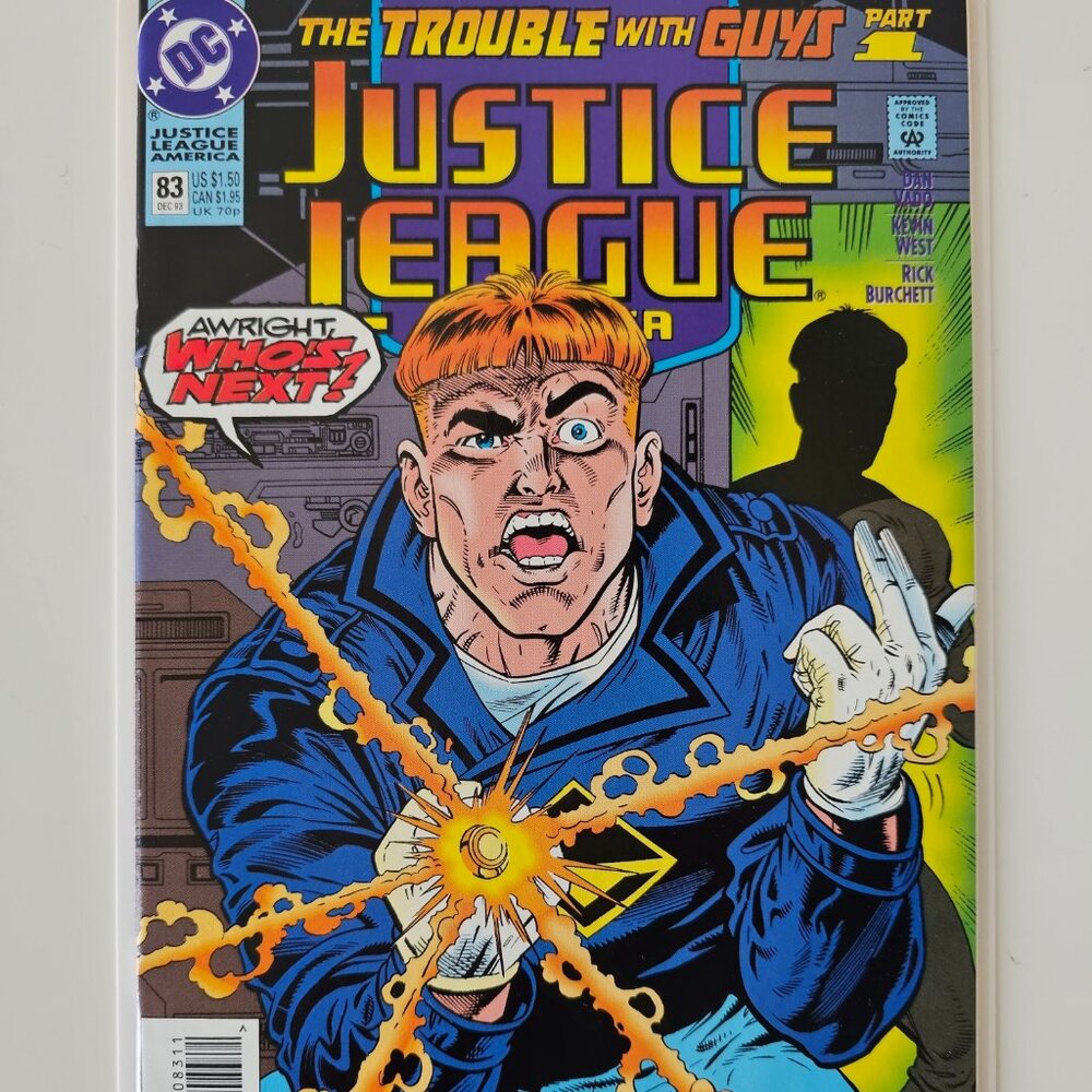 JUSTICE LEAGUE America #83 Dec 1993 DC Comics The Trouble with Guys Part 1 VF/NM